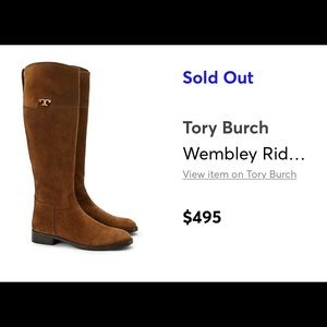 Tory Burch Wembley Riding boots Size 9